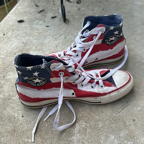 Converse Flag High Tops size 6 women’s - Picture 4 of 7